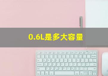 0.6L是多大容量