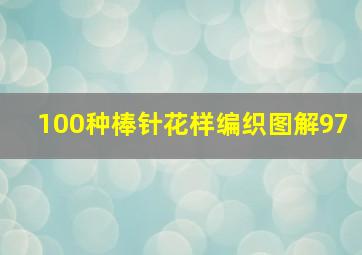 100种棒针花样编织图解97