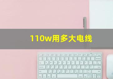 110w用多大电线