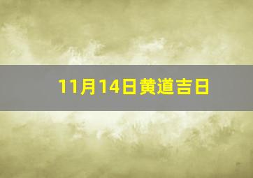 11月14日黄道吉日