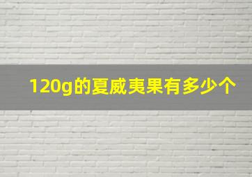 120g的夏威夷果有多少个