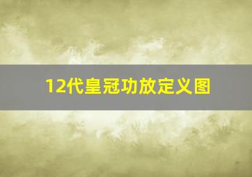 12代皇冠功放定义图