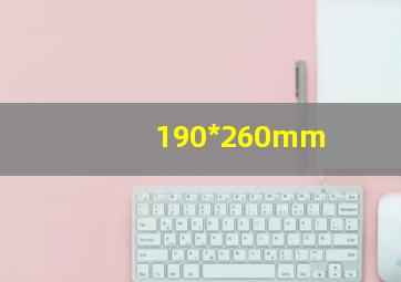 190*260mm