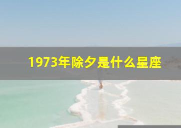 1973年除夕是什么星座