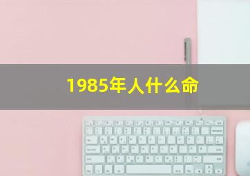 1985年人什么命