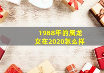 1988年的属龙女在2020怎么样