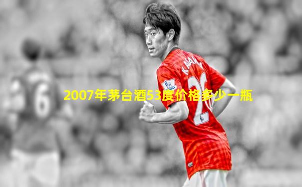 2007年茅台酒53度价格多少一瓶