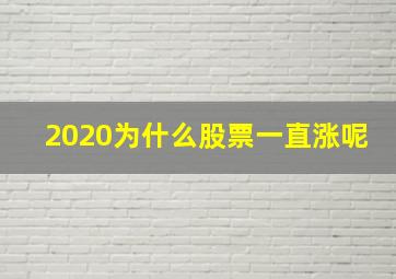 2020为什么股票一直涨呢