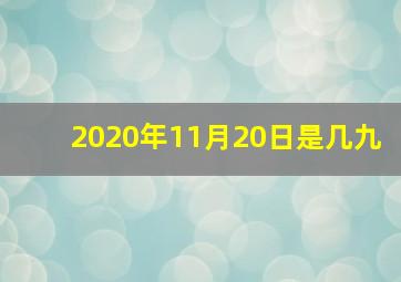 2020年11月20日是几九