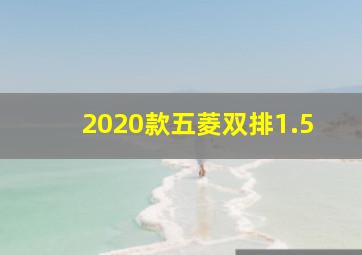 2020款五菱双排1.5