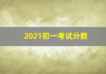 2021初一考试分数