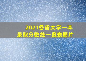 2021各省大学一本录取分数线一览表图片