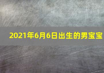 2021年6月6日出生的男宝宝