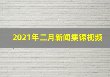 2021年二月新闻集锦视频