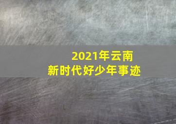 2021年云南新时代好少年事迹