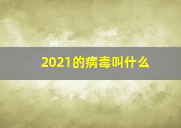 2021的病毒叫什么