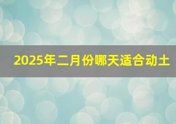 2025年二月份哪天适合动土