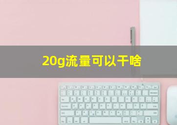 20g流量可以干啥