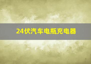 24伏汽车电瓶充电器