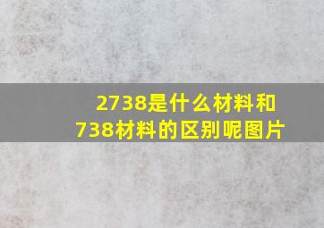 2738是什么材料和738材料的区别呢图片