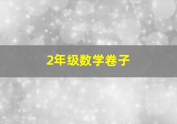 2年级数学卷子