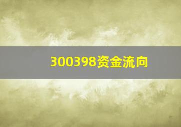 300398资金流向