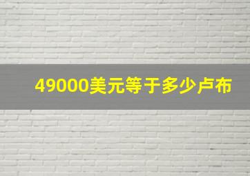 49000美元等于多少卢布