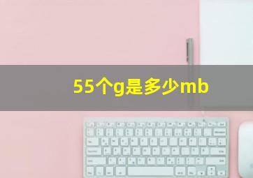 55个g是多少mb