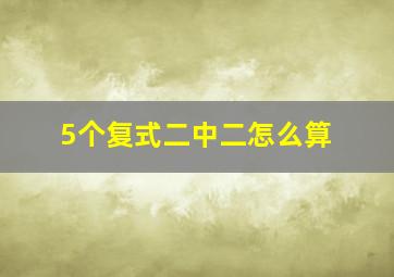 5个复式二中二怎么算