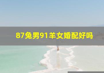 87兔男91羊女婚配好吗