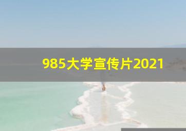 985大学宣传片2021