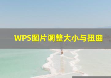 WPS图片调整大小与扭曲