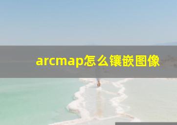 arcmap怎么镶嵌图像