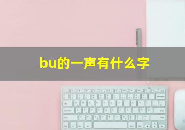 bu的一声有什么字