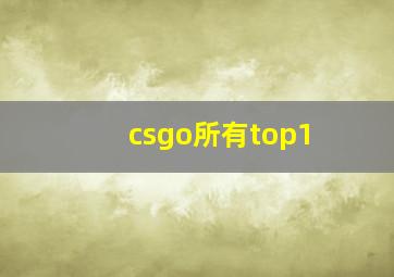 csgo所有top1