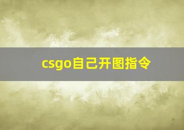 csgo自己开图指令