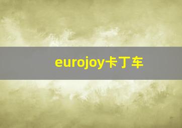 eurojoy卡丁车