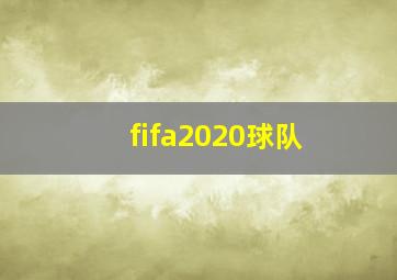 fifa2020球队