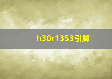 h30r1353引脚