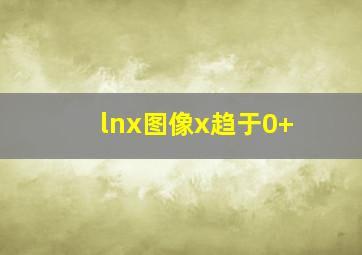 lnx图像x趋于0+