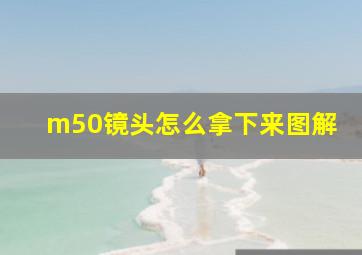 m50镜头怎么拿下来图解