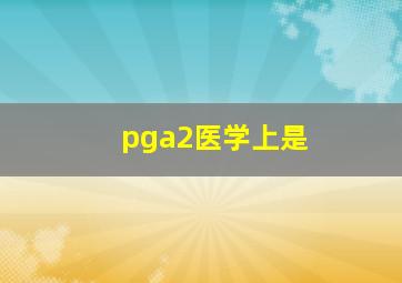 pga2医学上是