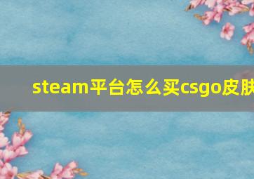 steam平台怎么买csgo皮肤