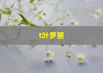 t叶罗丽