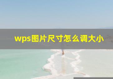 wps图片尺寸怎么调大小