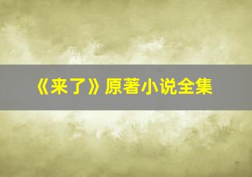 《来了》原著小说全集