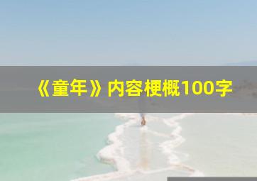 《童年》内容梗概100字