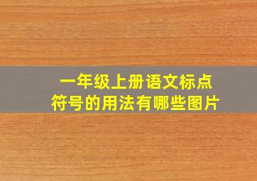 一年级上册语文标点符号的用法有哪些图片