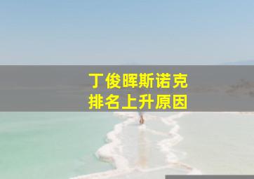 丁俊晖斯诺克排名上升原因