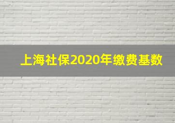 上海社保2020年缴费基数